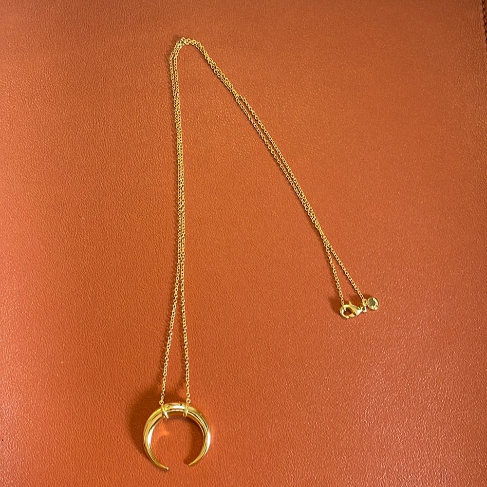 Gorjana Cayne Crescent Pendant Necklace